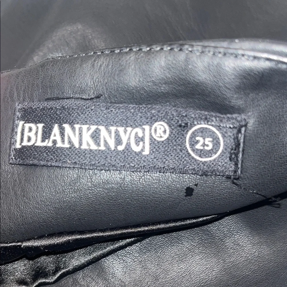 BLANKNYC size 25 Black Leather like Mini Skirt